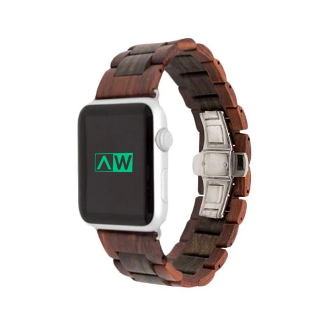 Wooden apple watch discount strap